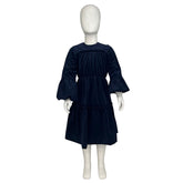 ALITSA VELVET TIERED DRESS
